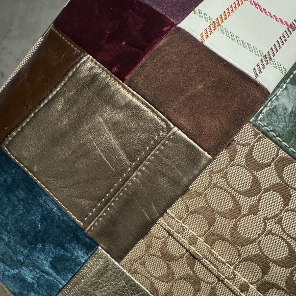 Coach Holiday Patchwork Galley Tote - Picture 12 of 12